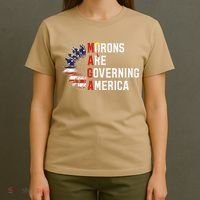 Maga Morons Are Governing America Anti Trump Vintage Quote T-Shirt thumb 4
