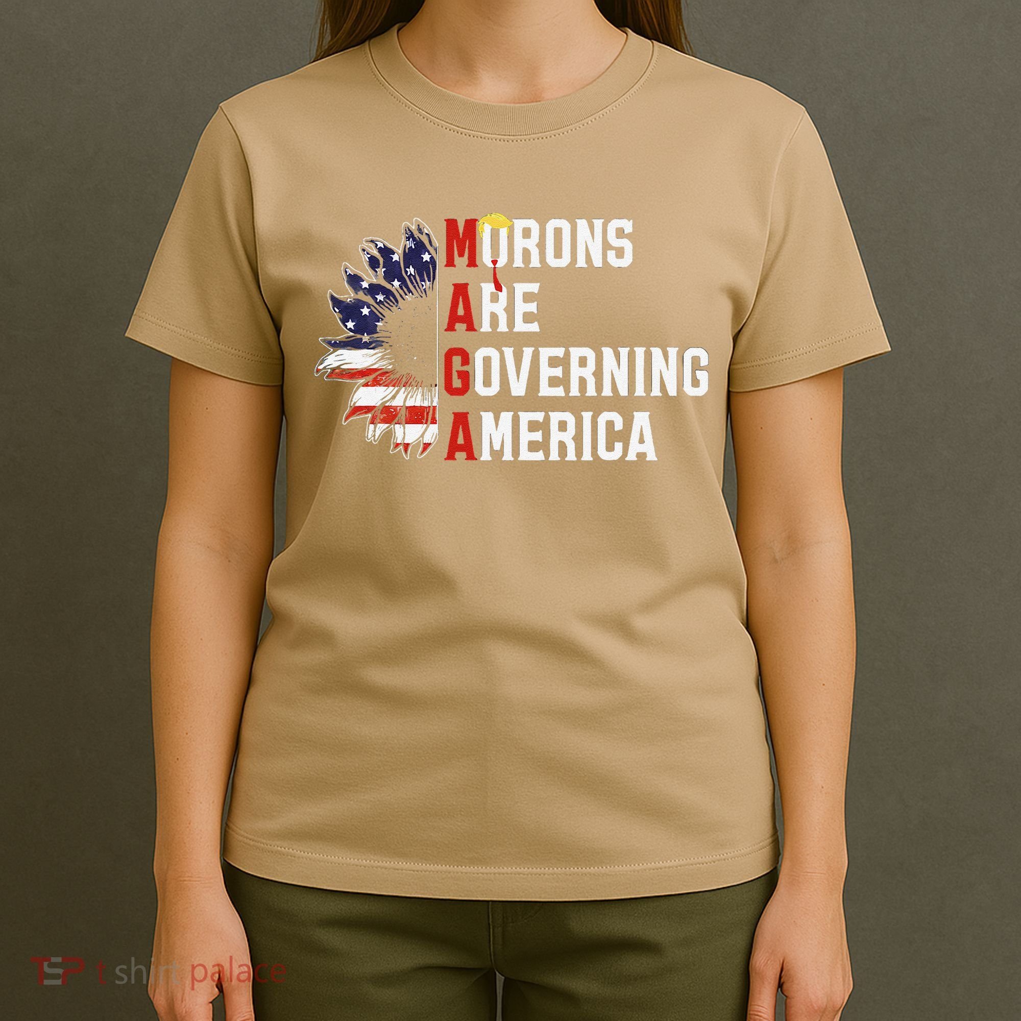 Maga Morons Are Governing America Anti Trump Vintage Quote T-Shirt