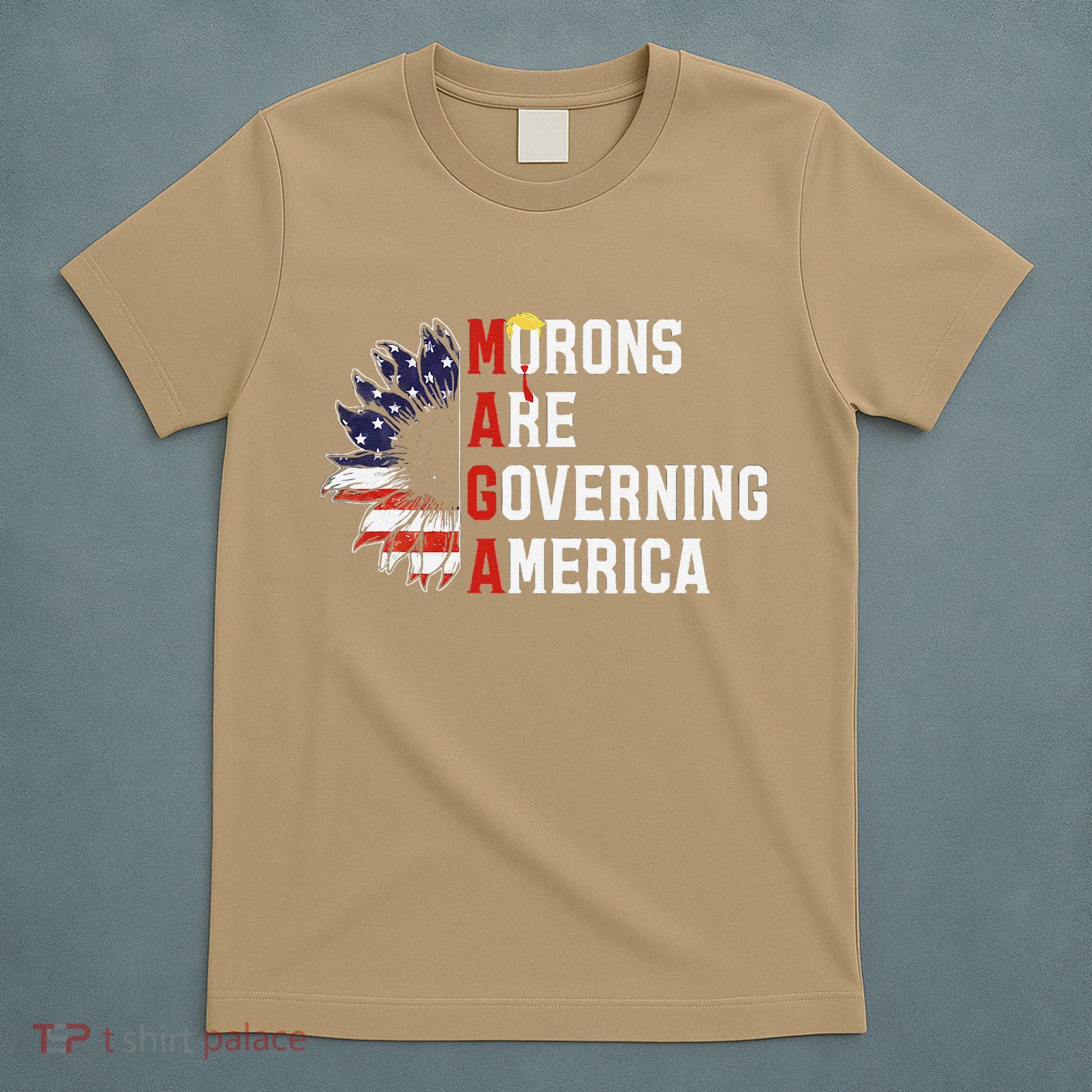 Maga Morons Are Governing America Anti Trump Vintage Quote T-Shirt