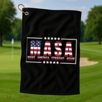 MASA Make America Straight Again Golf Towel thumb 1