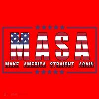 MASA Make America Straight Again Santa Hat thumb 1