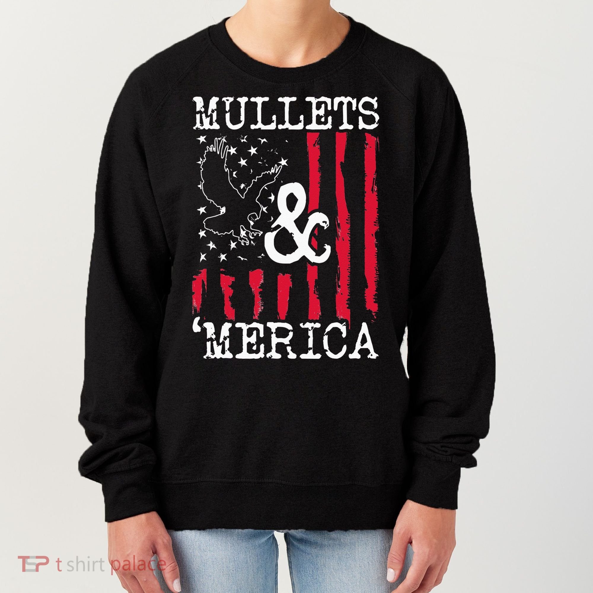 MULLET MULLETS AND MERICA MEN GIFT Women's Sweatshirt