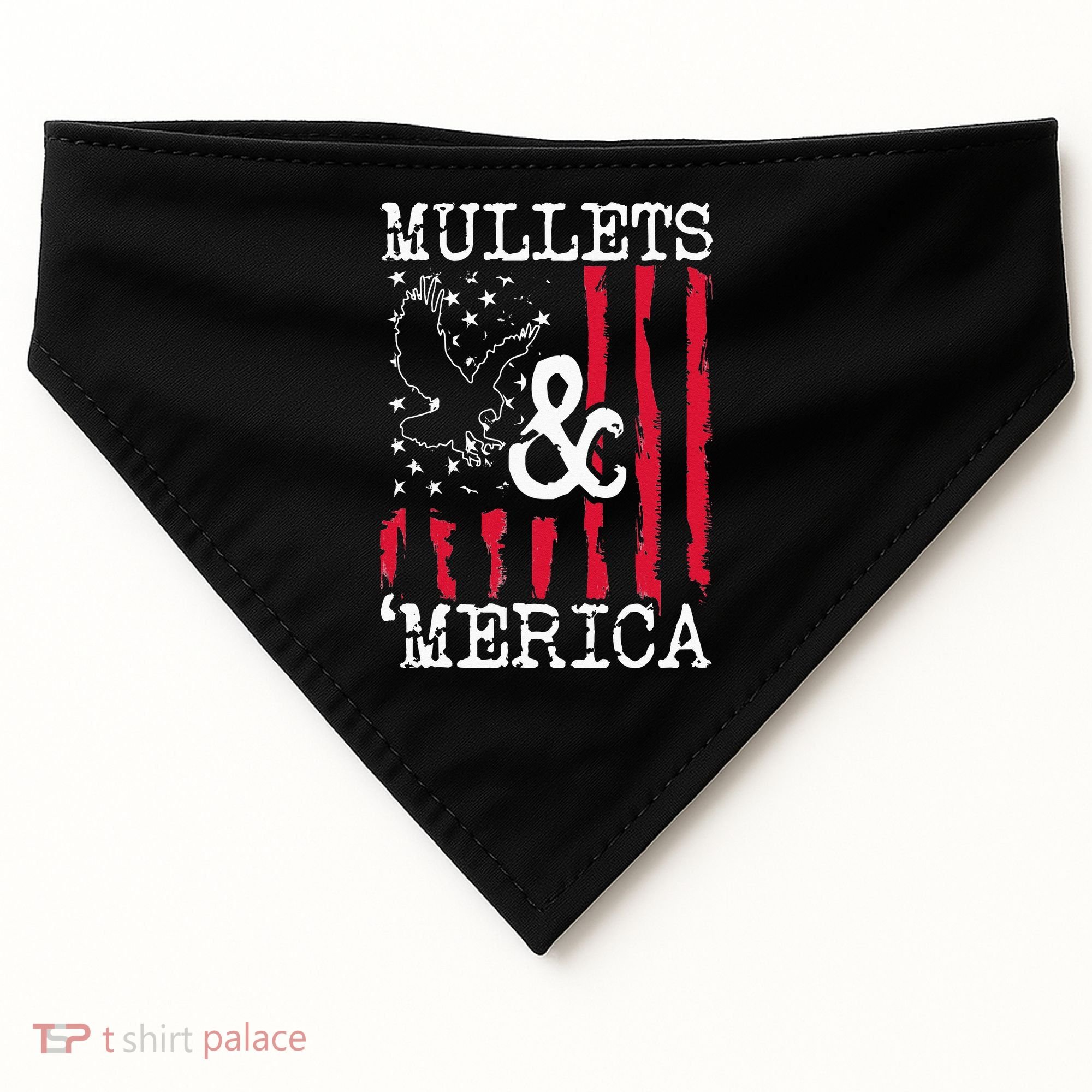 MULLET MULLETS AND MERICA MEN GIFT USA-Made Doggie Bandana