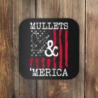 MULLET MULLETS AND MERICA MEN GIFT Coaster thumb 0