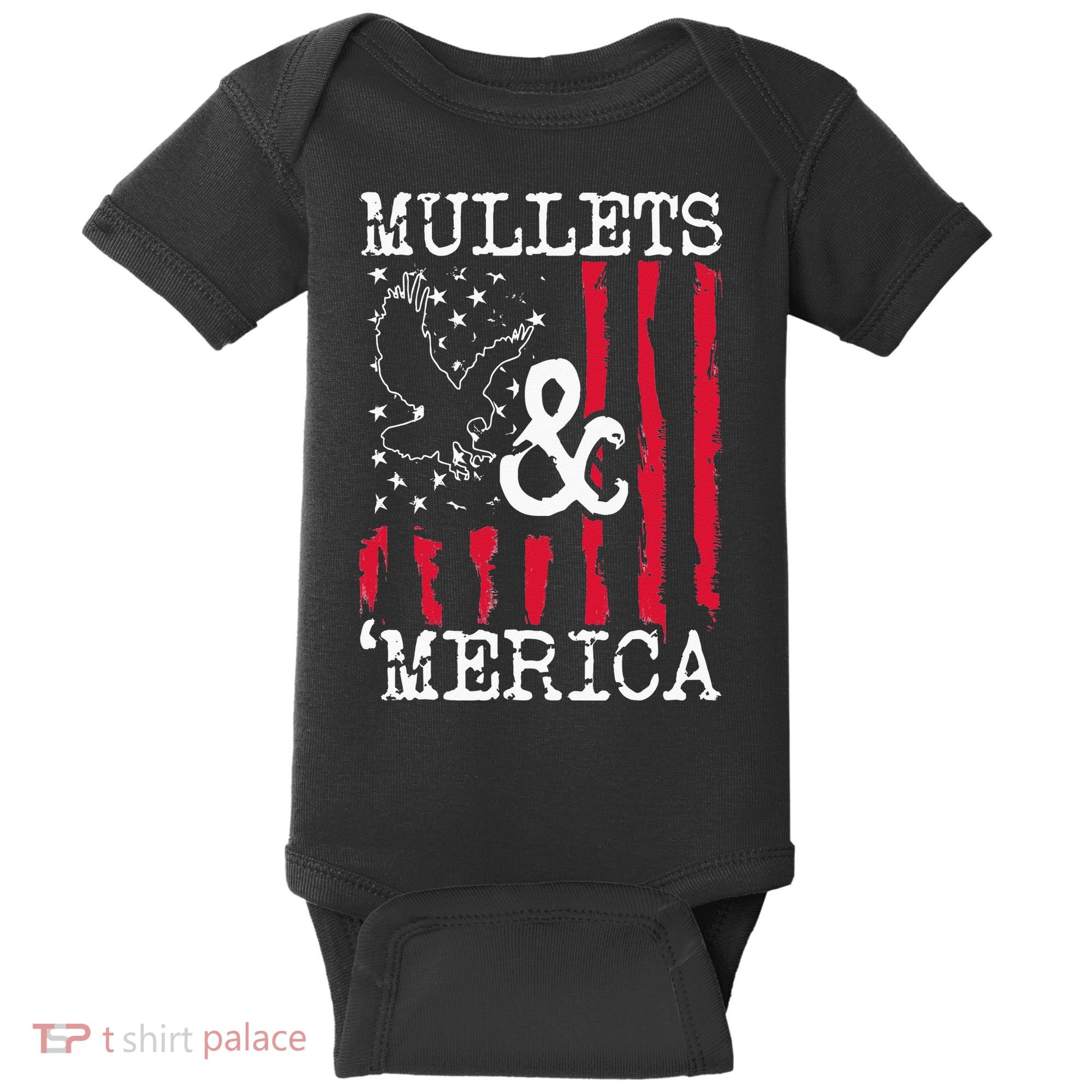 MULLET MULLETS AND MERICA MEN GIFT Baby Bodysuit