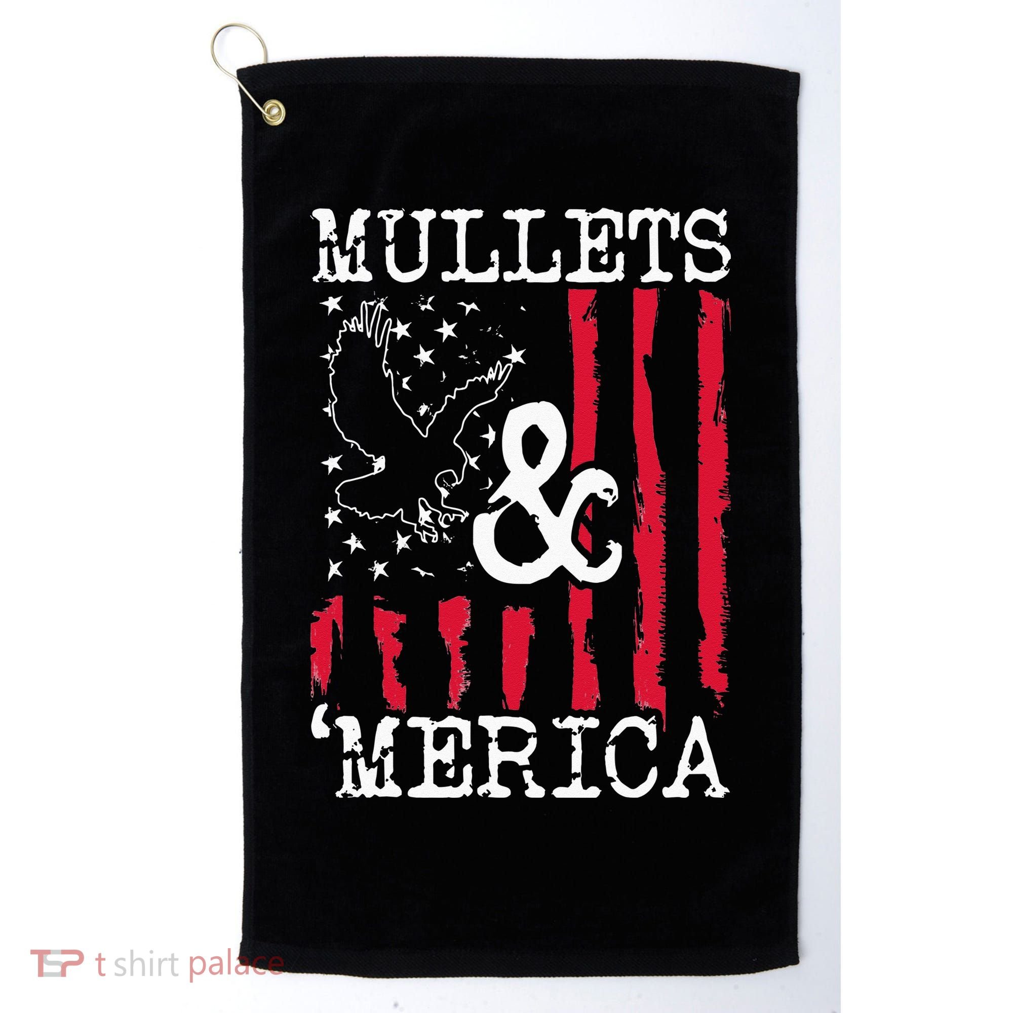 MULLET MULLETS AND MERICA MEN GIFT Golf Towel