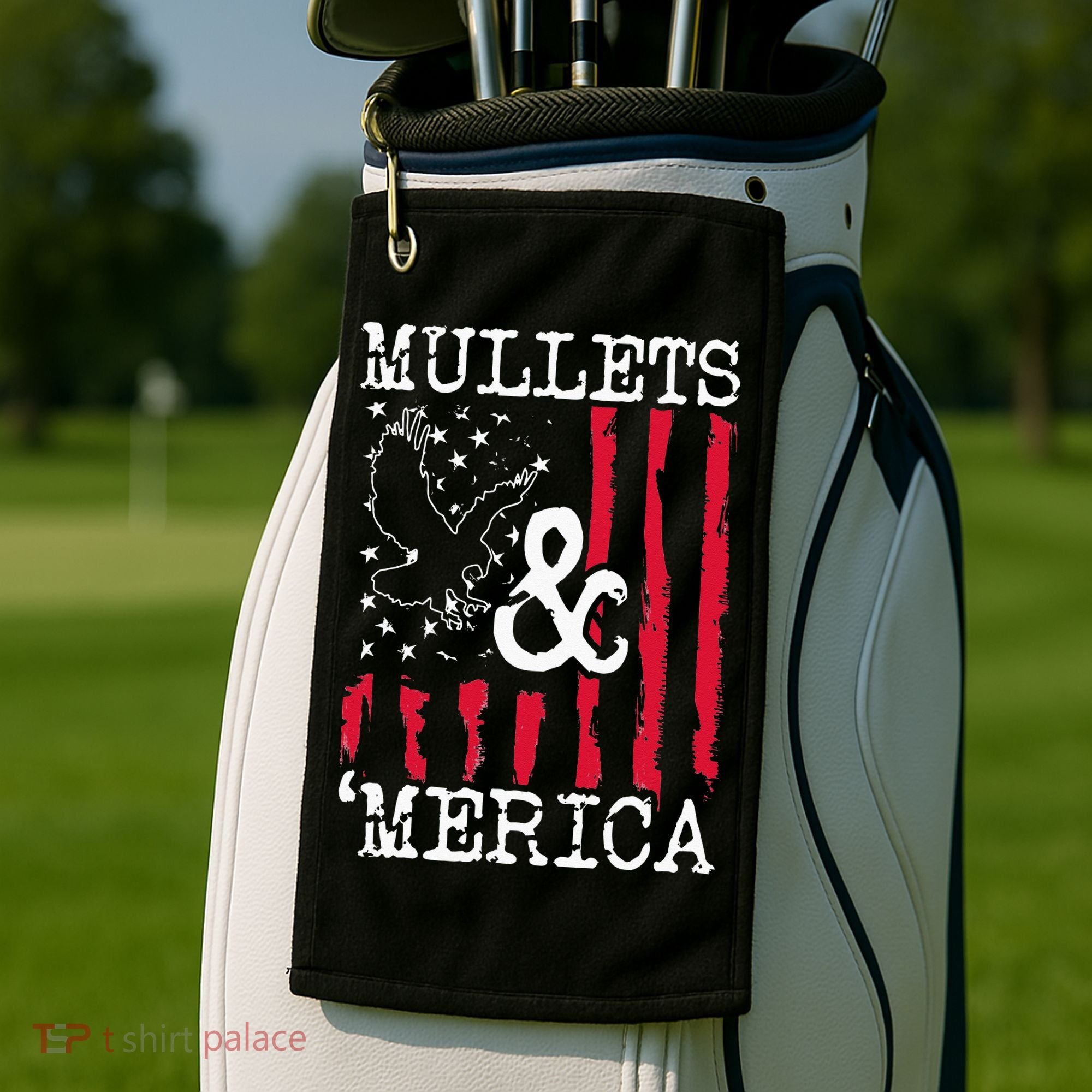 MULLET MULLETS AND MERICA MEN GIFT Golf Towel