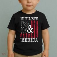 MULLET MULLETS AND MERICA MEN GIFT Toddler T-Shirt thumb 2