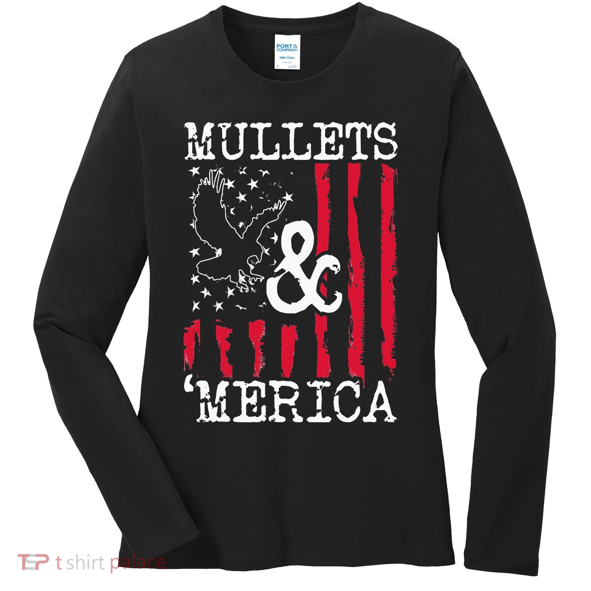 MULLET MULLETS AND MERICA MEN GIFT Women's Long Sleeve Shirt