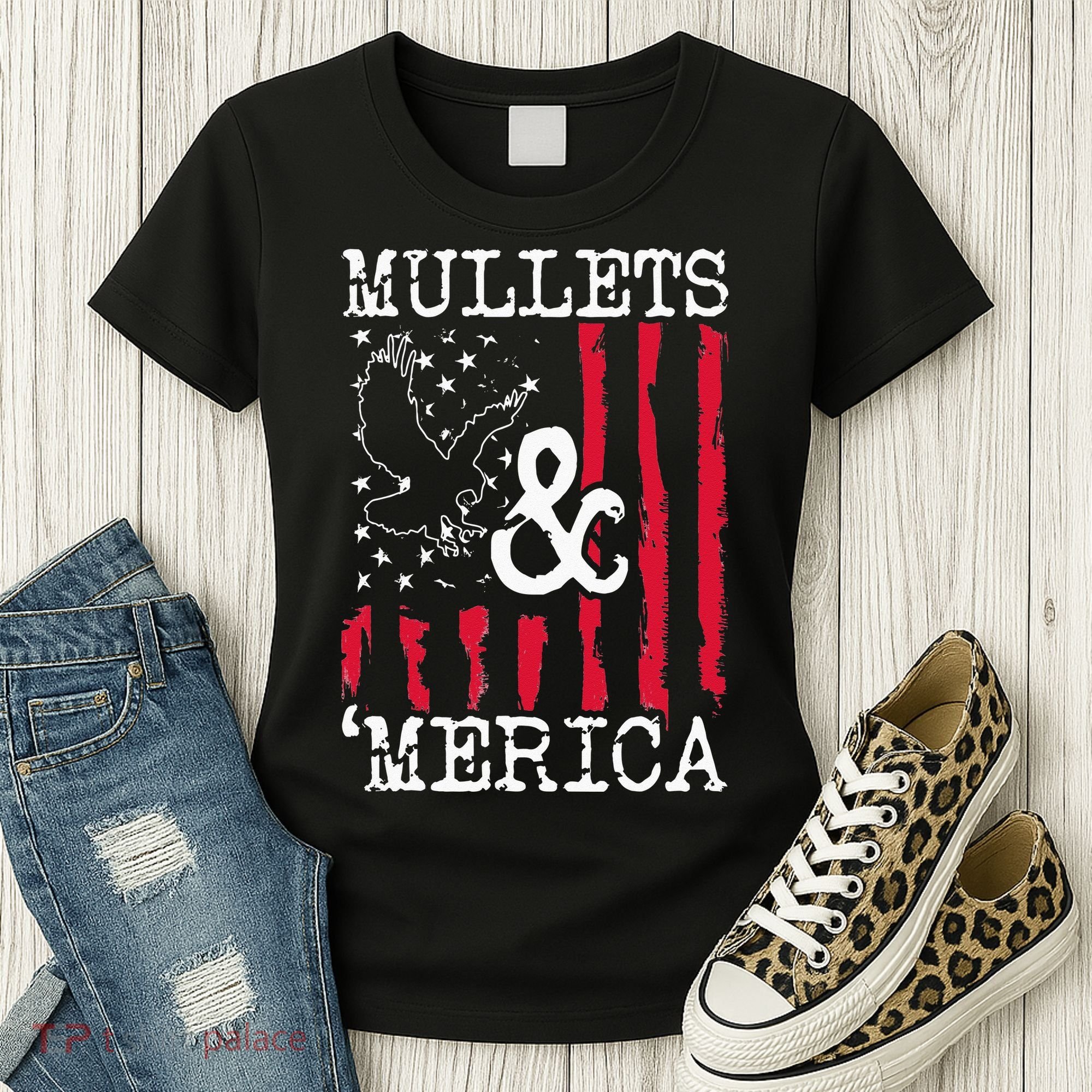 MULLET MULLETS AND MERICA MEN GIFT Women's T-Shirt
