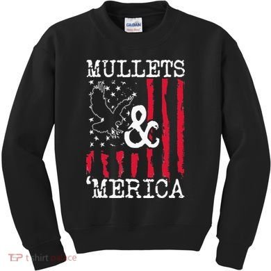MULLET MULLETS AND MERICA MEN GIFT Kids Sweatshirt