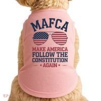 Mafca Make America Follow The Constitution Again Doggie Tank thumb 0