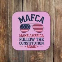 Mafca Make America Follow The Constitution Again Coaster thumb 0