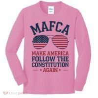 Mafca Make America Follow The Constitution Again Kids Long Sleeve Shirt thumb 0