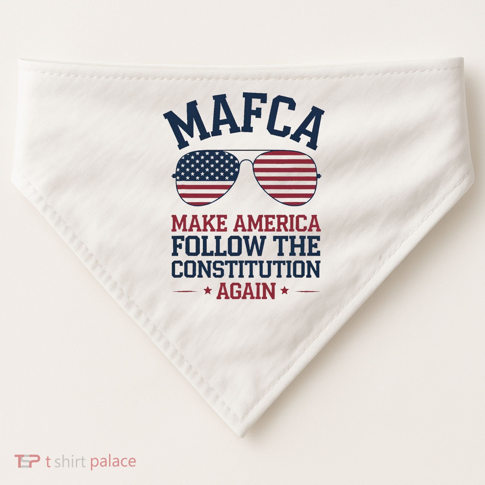 Mafca Make America Follow The Constitution Again USA-Made Doggie Bandana