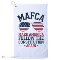 Mafca Make America Follow The Constitution Again Golf Towel thumb 0