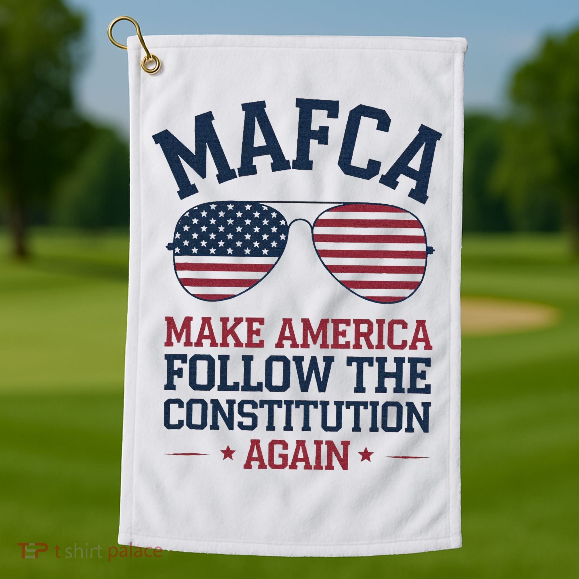 Mafca Make America Follow The Constitution Again Golf Towel
