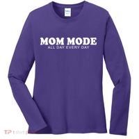 Mom Mode All Day Every Day Women's Long Sleeve Shirt thumb 0