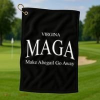 Maga Make Abigail Go Away Virginia Golf Towel thumb 1