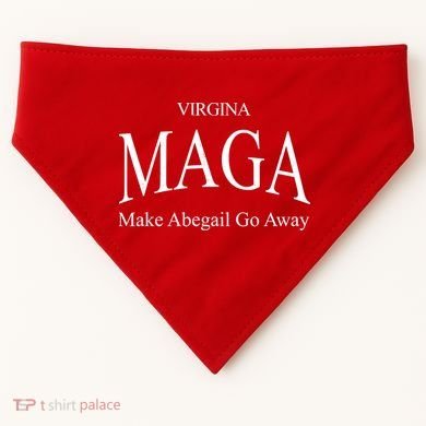 Maga Make Abigail Go Away Virginia USA-Made Doggie Bandana