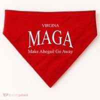 Maga Make Abigail Go Away Virginia USA-Made Doggie Bandana thumb 0