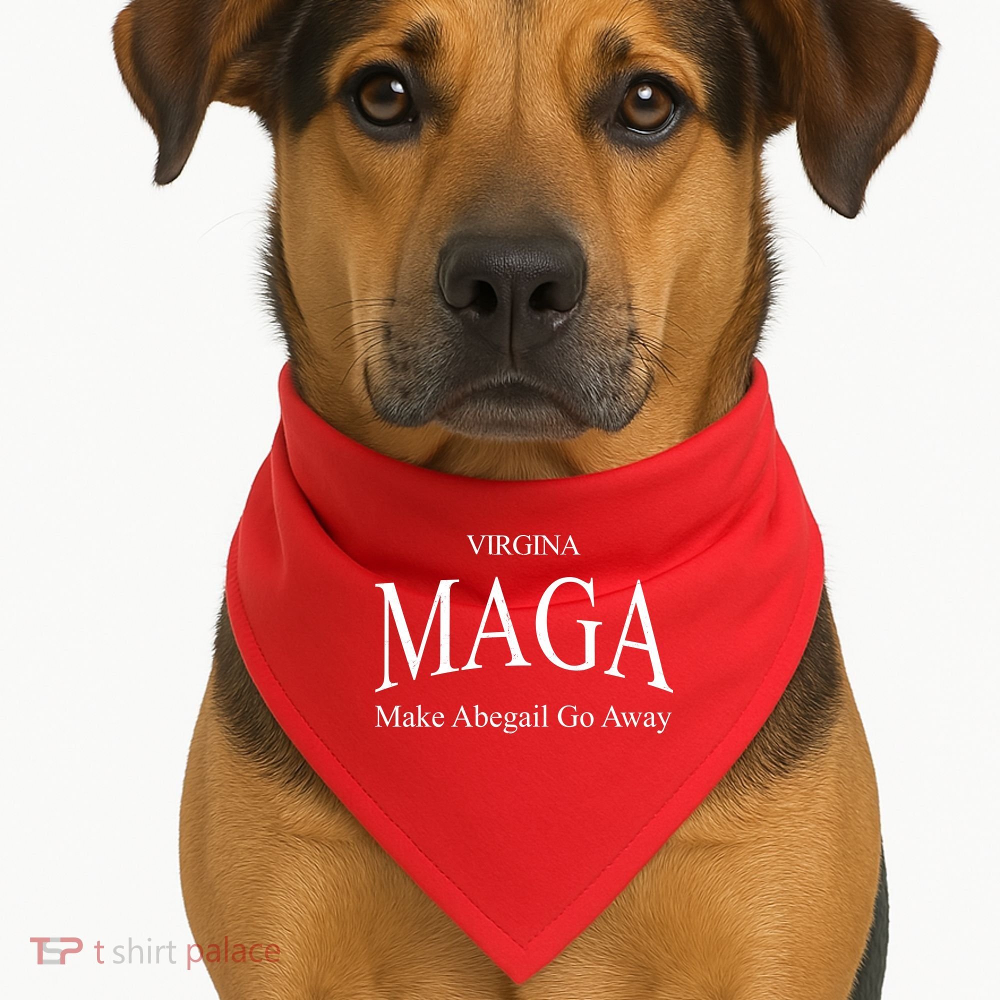 Maga Make Abigail Go Away Virginia USA-Made Doggie Bandana