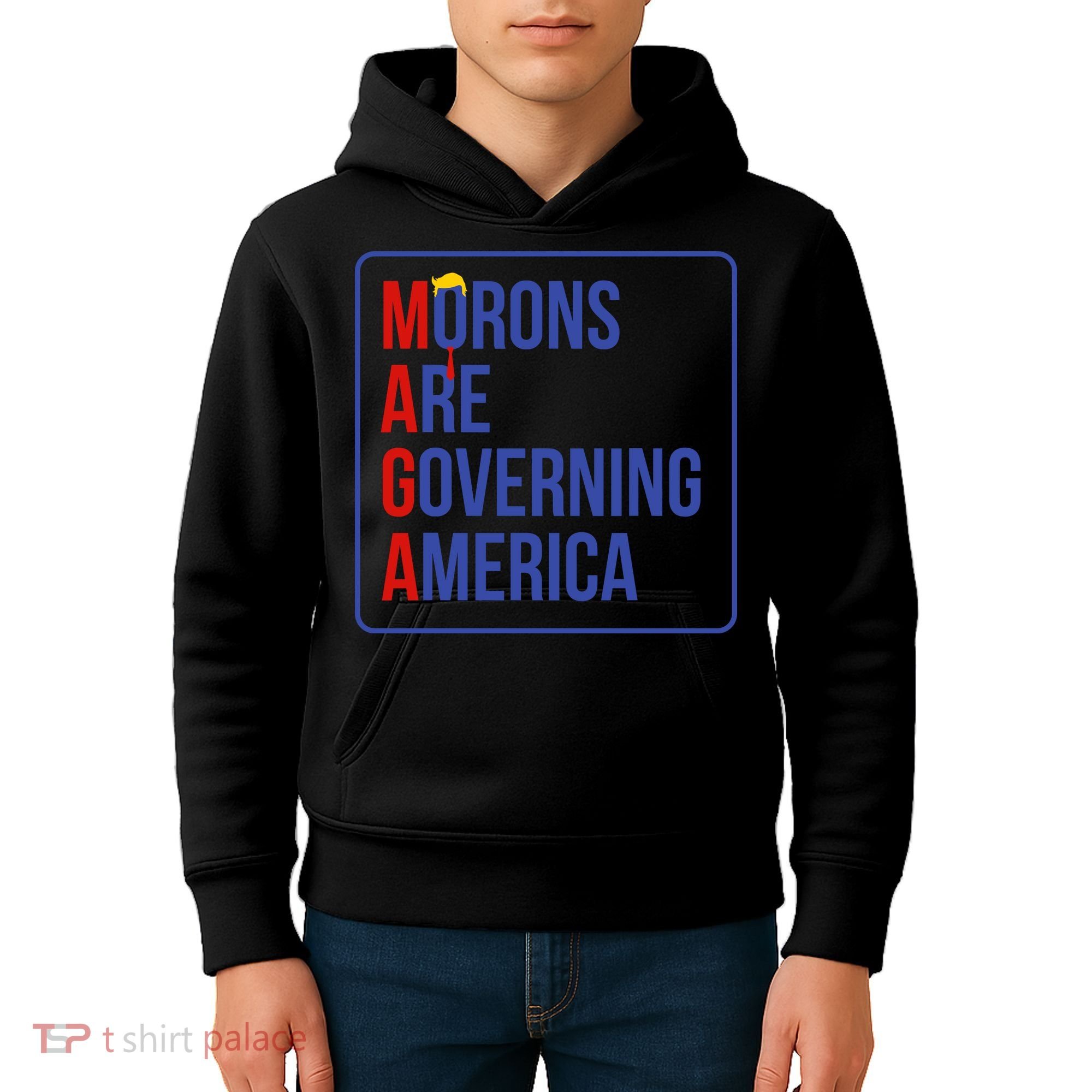Maga Morons Are Governing America Kids Hoodie