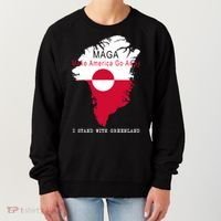 MAGA Make America Go Away Greenland Map Women's Sweatshirt thumb 0
