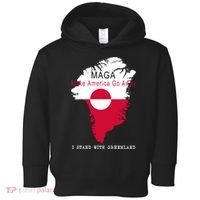 MAGA Make America Go Away Greenland Map Toddler Hoodie thumb 0