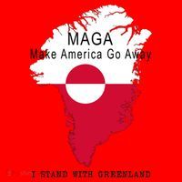 MAGA Make America Go Away Greenland Map Santa Hat thumb 1