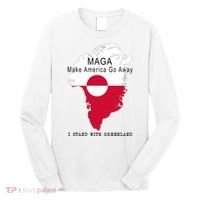MAGA Make America Go Away Greenland Map Long Sleeve Shirt thumb 0