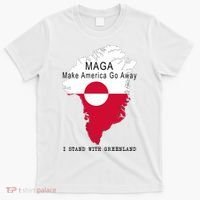 MAGA Make America Go Away Greenland Map T-Shirt thumb 0