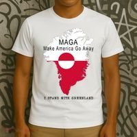MAGA Make America Go Away Greenland Map T-Shirt thumb 3