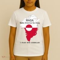 MAGA Make America Go Away Greenland Map T-Shirt thumb 4