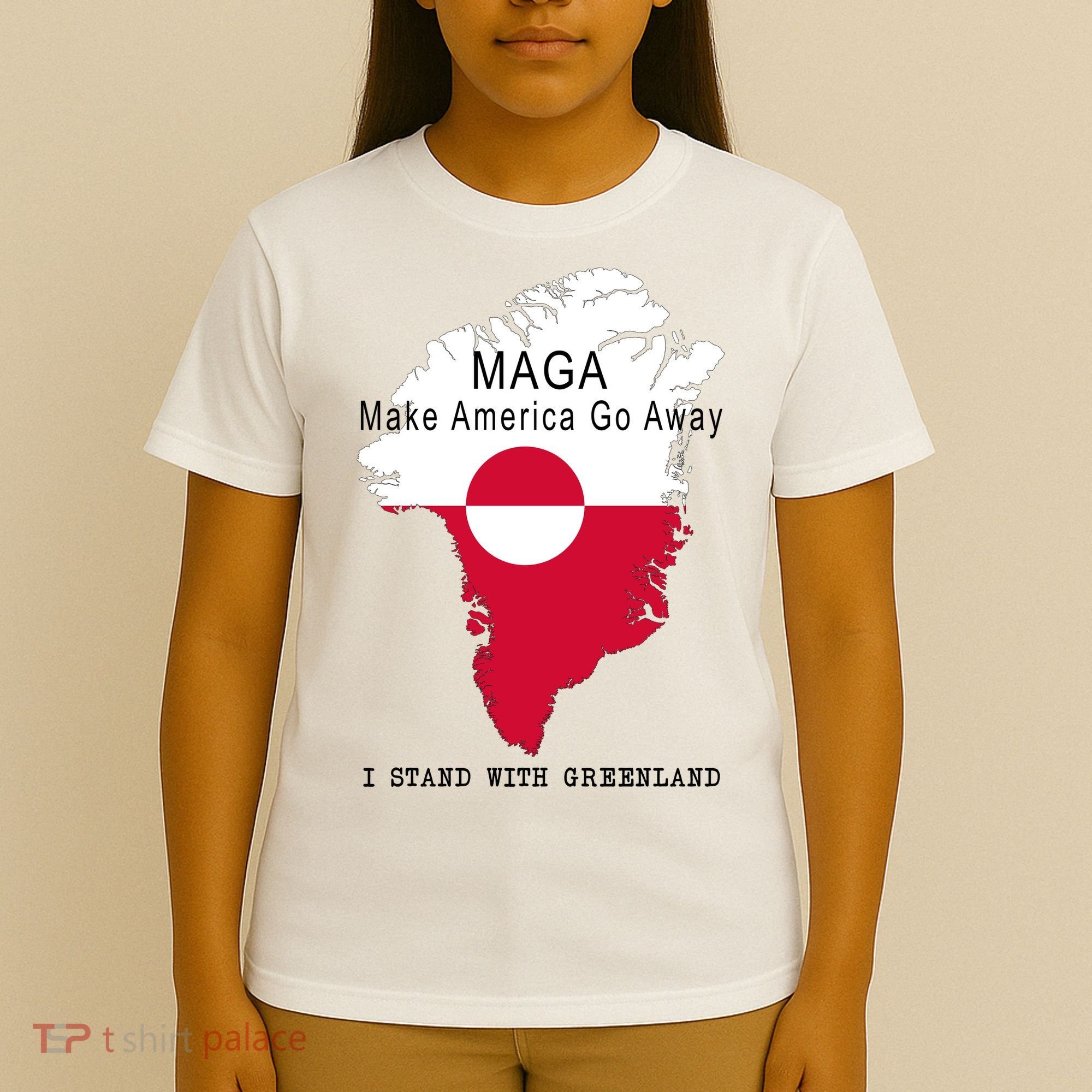 MAGA Make America Go Away Greenland Map T-Shirt