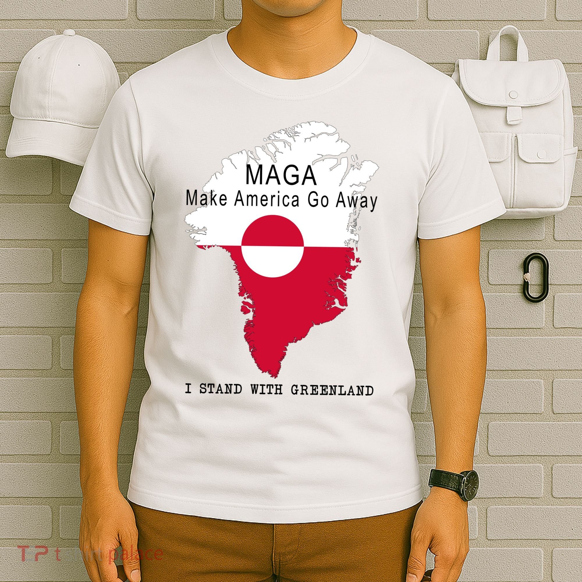 MAGA Make America Go Away Greenland Map T-Shirt