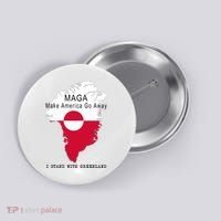 MAGA Make America Go Away Greenland Map Button thumb 0