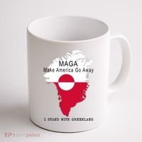 MAGA Make America Go Away Greenland Map Coffee Mug thumb 1