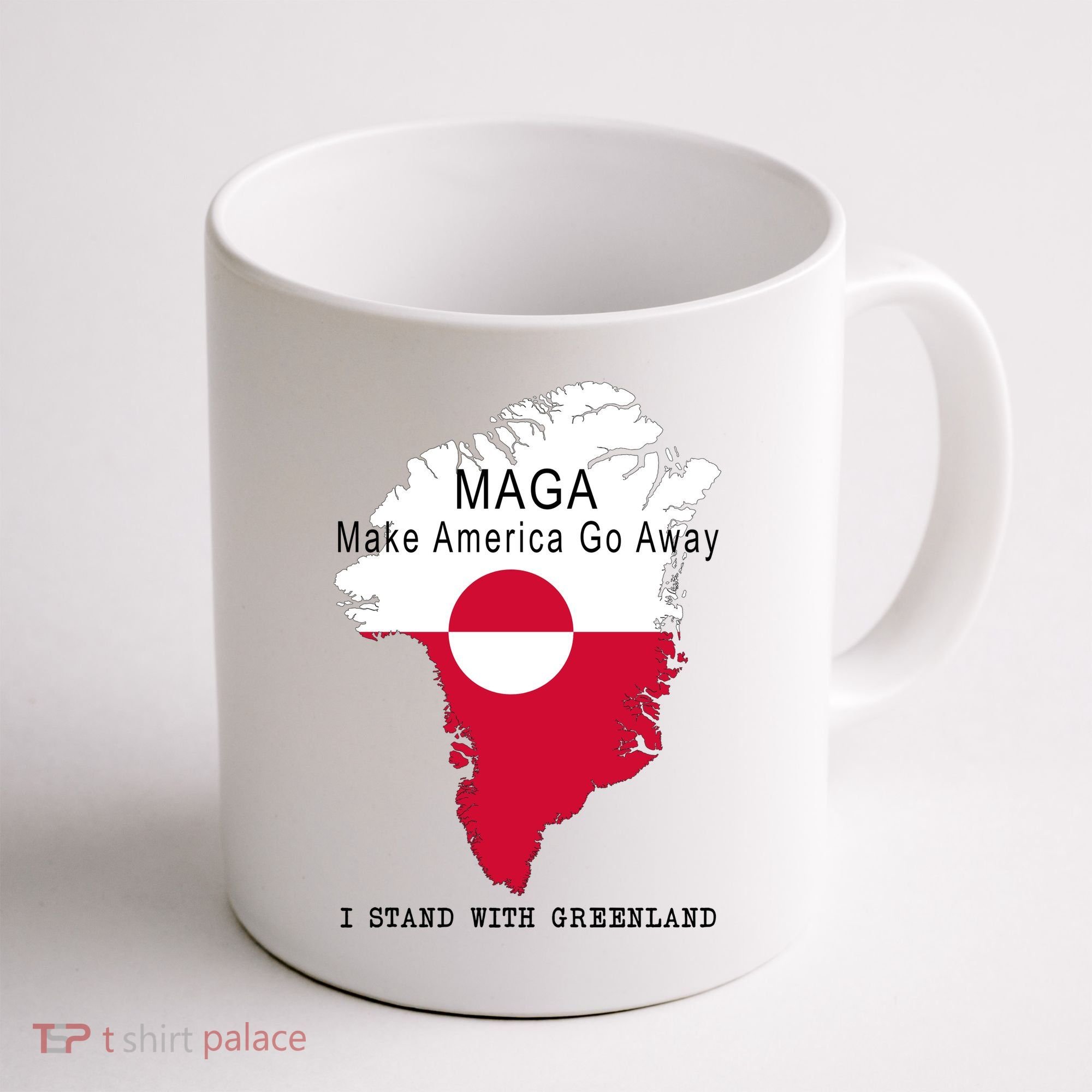 MAGA Make America Go Away Greenland Map Coffee Mug
