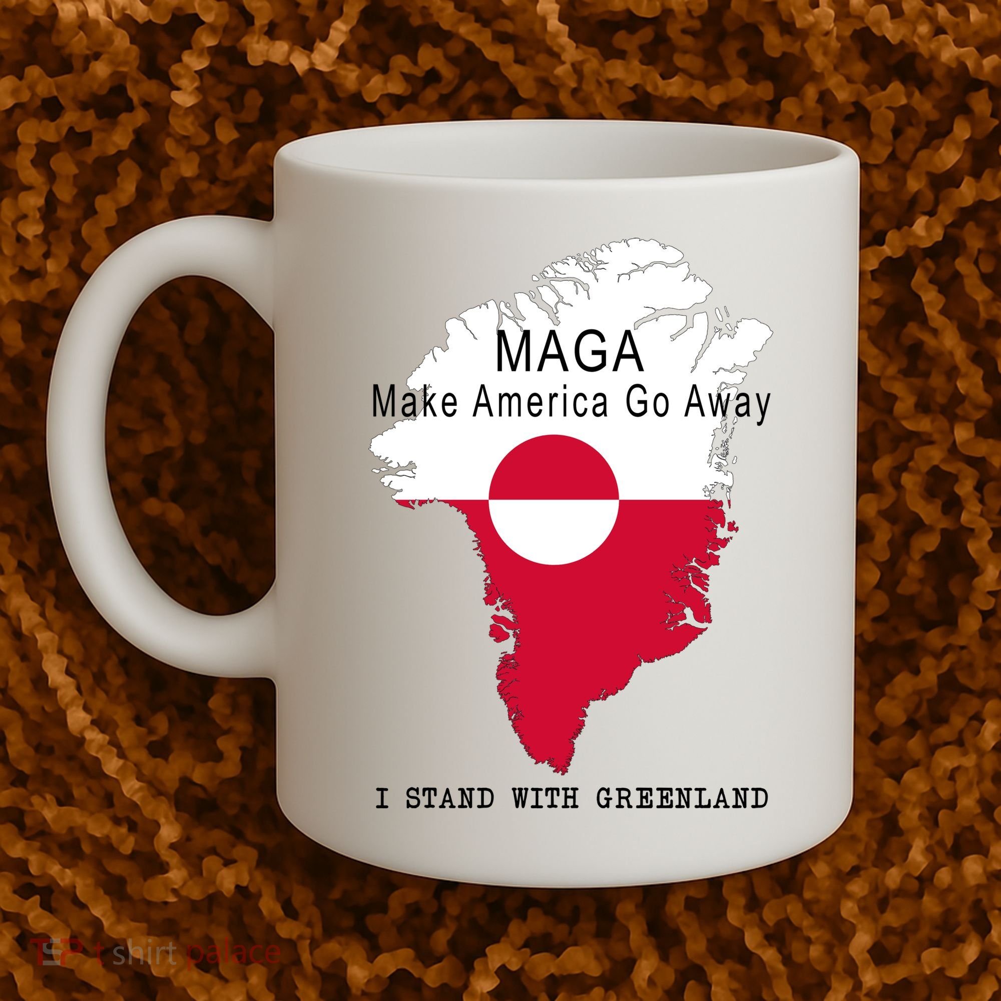 MAGA Make America Go Away Greenland Map Coffee Mug