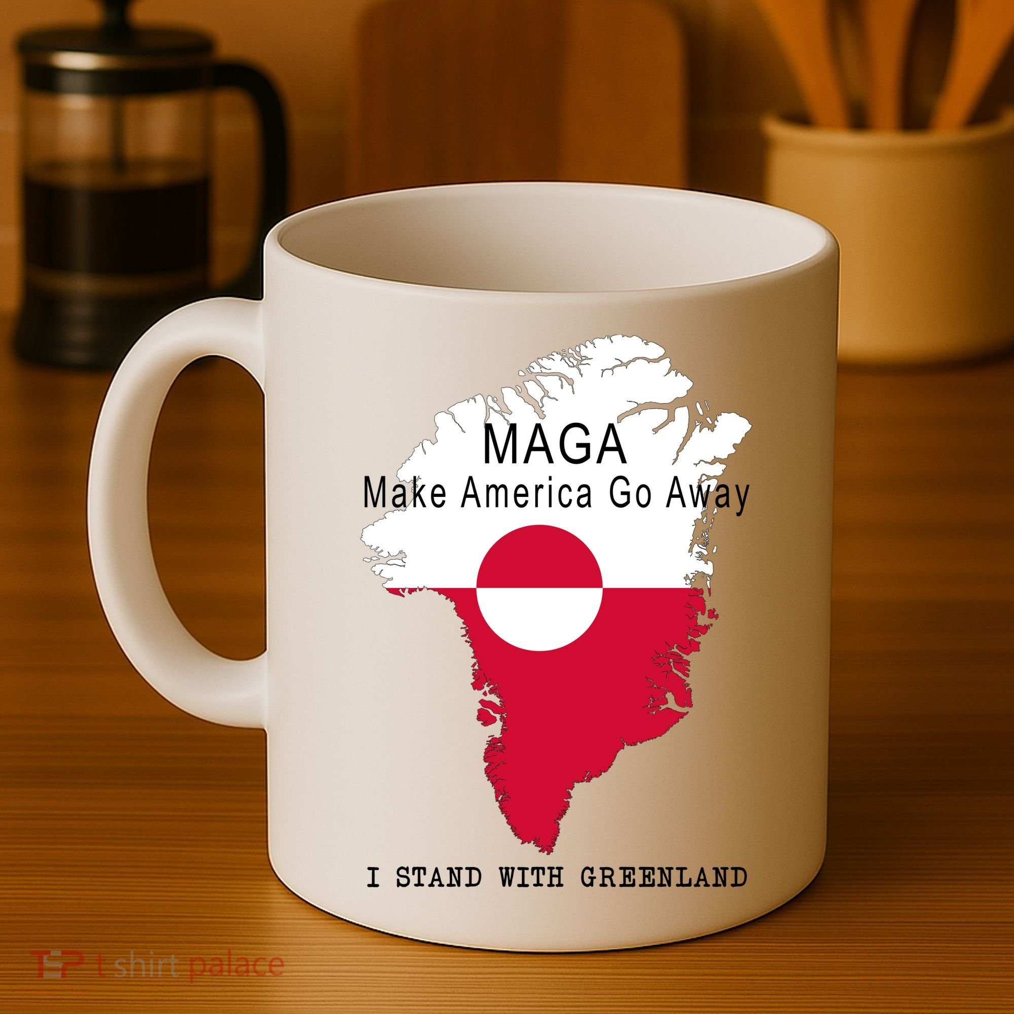 MAGA Make America Go Away Greenland Map Coffee Mug