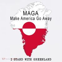 MAGA Make America Go Away Greenland Map Women's Hoodie thumb 2