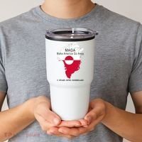 MAGA Make America Go Away Greenland Map Tumbler thumb 2