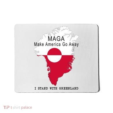 MAGA Make America Go Away Greenland Map Mousepad