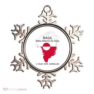 MAGA Make America Go Away Greenland Map Ornament
