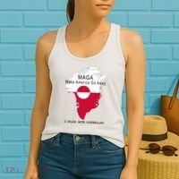 MAGA Make America Go Away Greenland Map Women's Tank Top thumb 2
