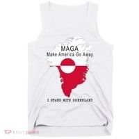 MAGA Make America Go Away Greenland Map Tank Top thumb 0