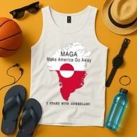 MAGA Make America Go Away Greenland Map Tank Top thumb 4