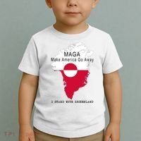 MAGA Make America Go Away Greenland Map Toddler T-Shirt thumb 2