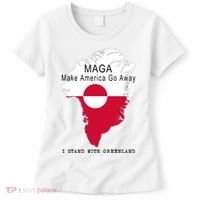 MAGA Make America Go Away Greenland Map Women's T-Shirt thumb 0